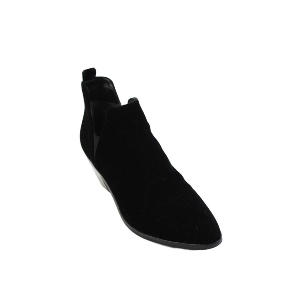 Sigerson Morrison Womens Velvet Pointed Toe Heeled Ankle Boots Black Size 9